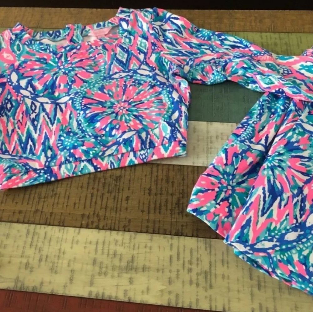 Lilly Pulitzer Set Crop Top and skort - Picture 1 of 5